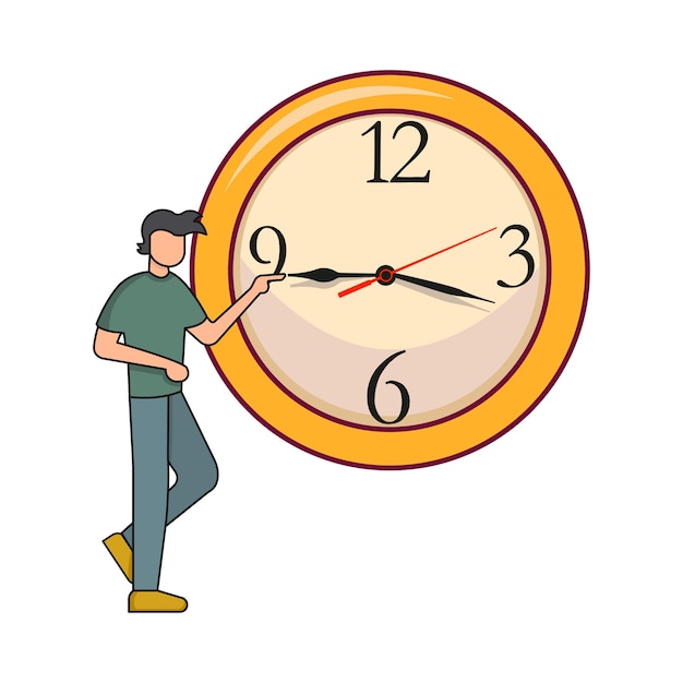 Illustration of clock