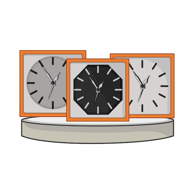 Vector illustration of clock