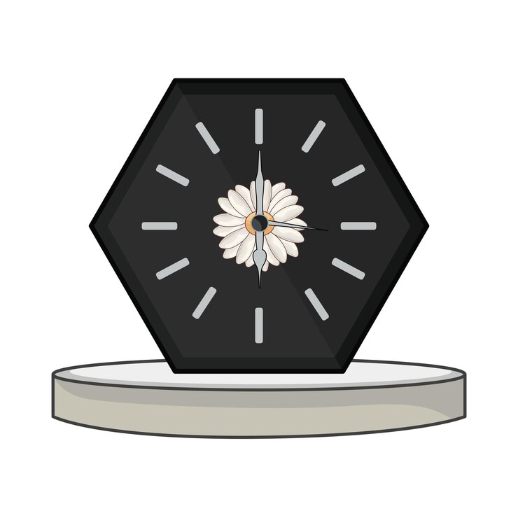 Vector illustration of clock