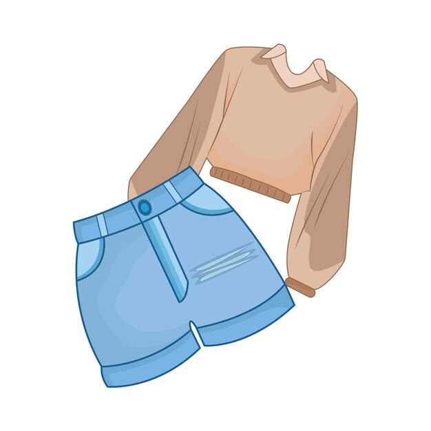 Vector illustration of clothes