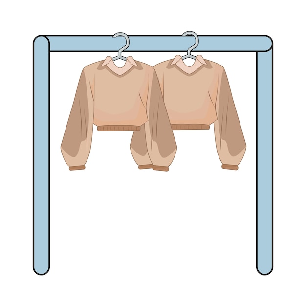 Vector illustration of clothes