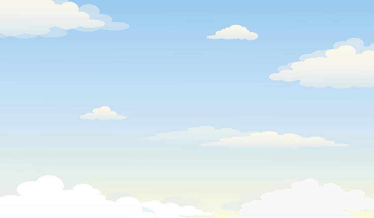 Vector 흐린 푸른 하늘의 그림