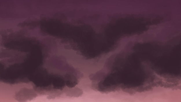 An illustration of cloudy sky wallpaper from imagination