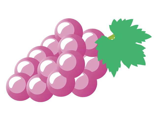 Illustration of a cluster of grapess