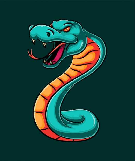 Illustrazione di un serpente cobra