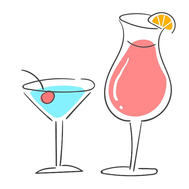 Illustration of cocktail