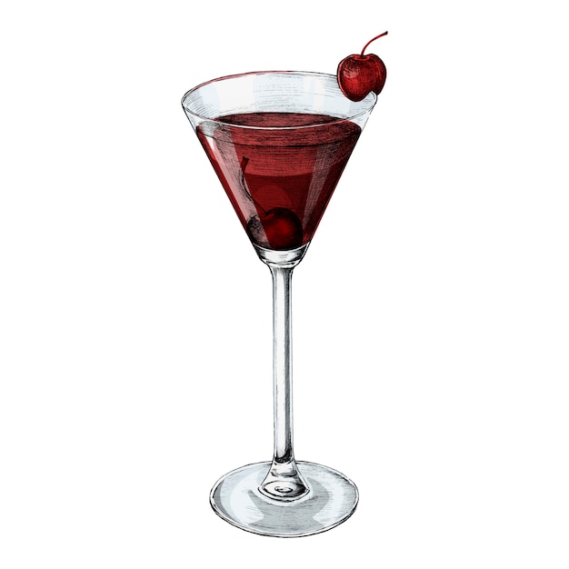 Vector illustration of a cocktail