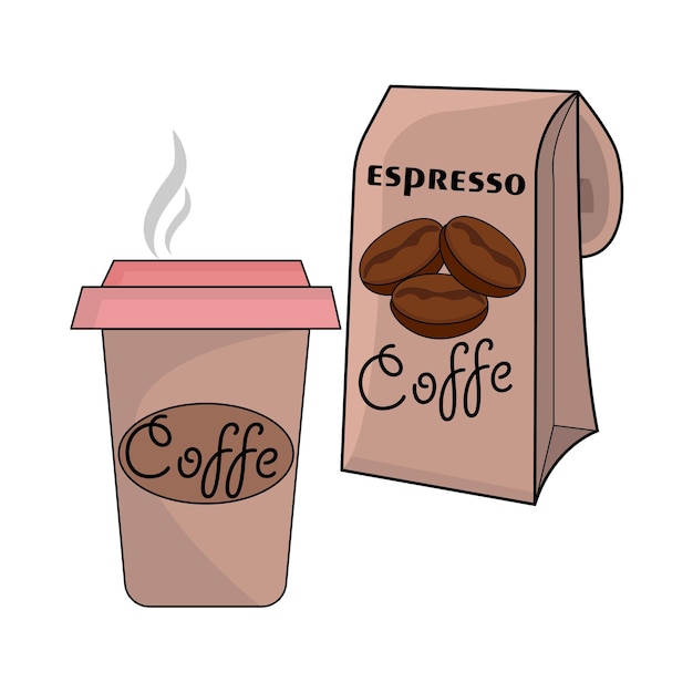 Vettore illustrazione del caffè