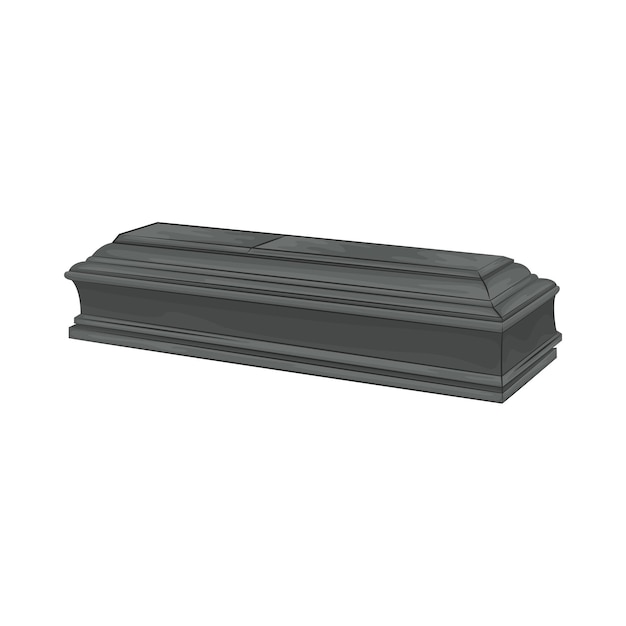 Illustration of coffin