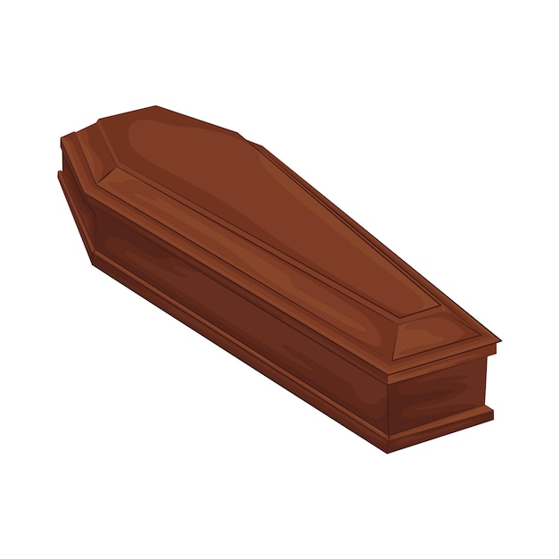 Illustration of coffin