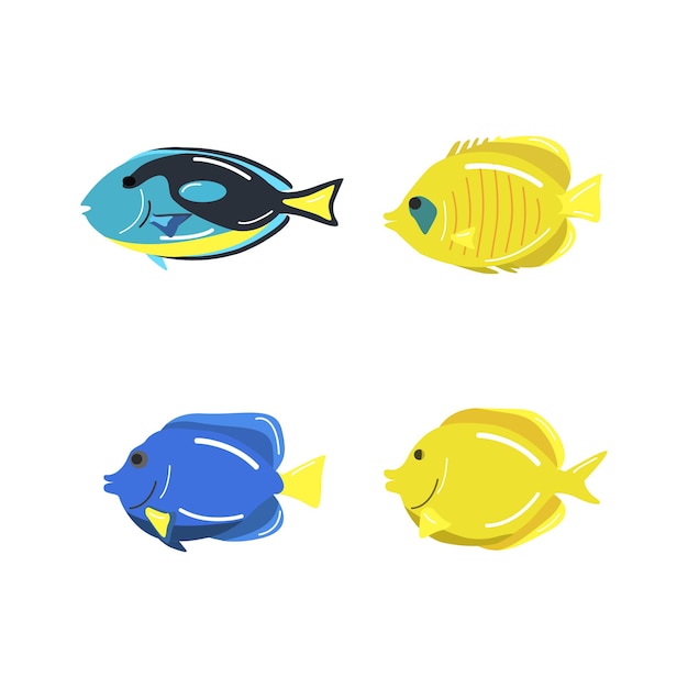 Иллюстрация коллекции морских животных