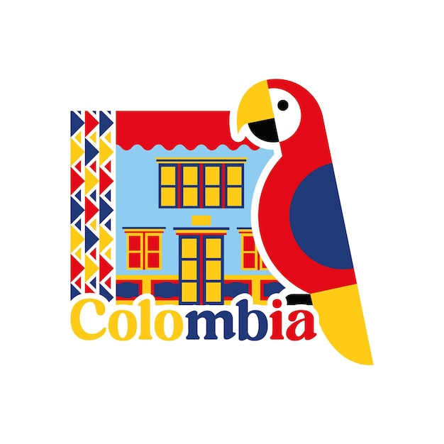 Vector illustration of colombia