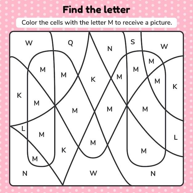 Illustration. coloring book letter for kids. worksheet for preschool, kindergarten and school age