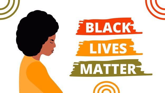 Illustration concept black lives matter