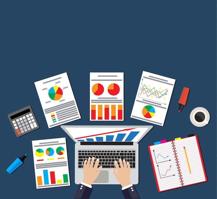 Vector illustration concepts for analysis