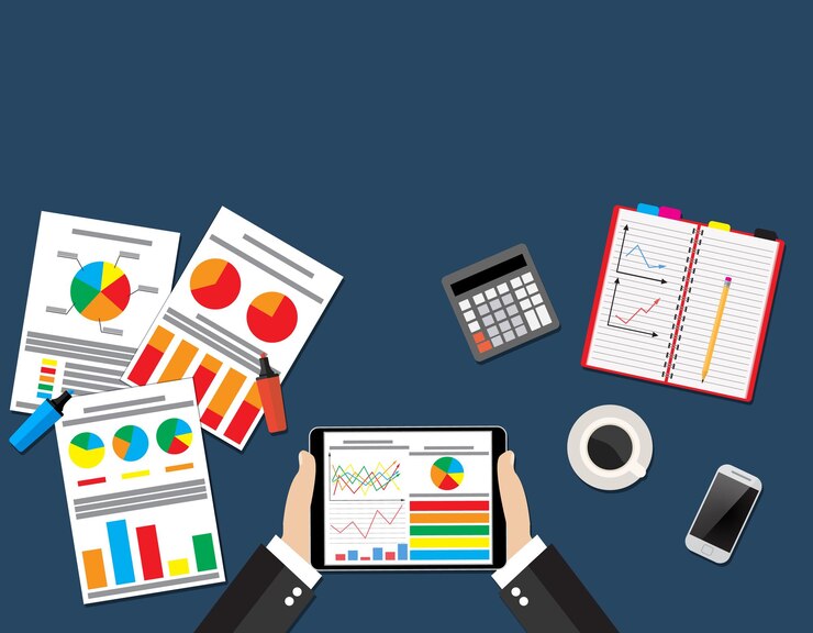 Vector illustration concepts for analysis