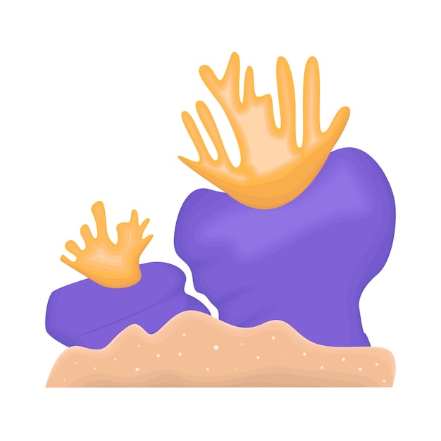 Vector illustration of coral