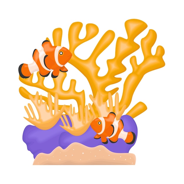 Vector illustration of coral