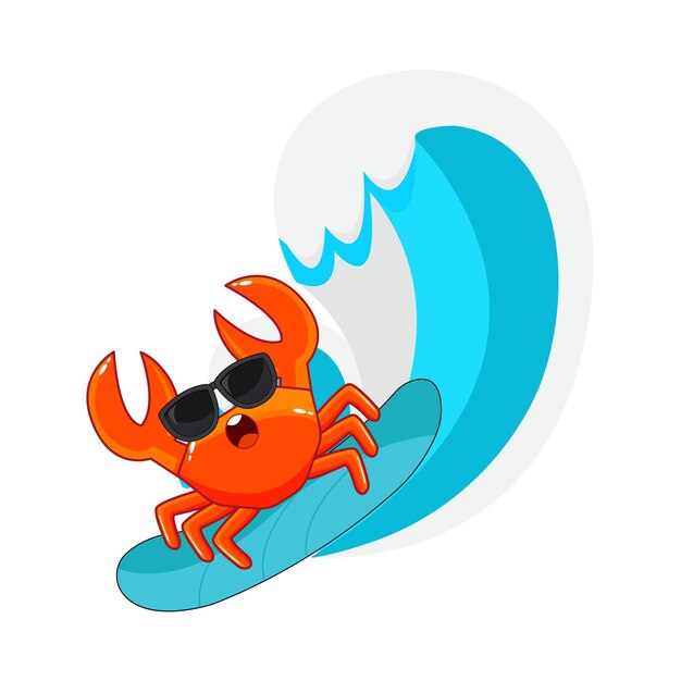 Vector illustration of crab