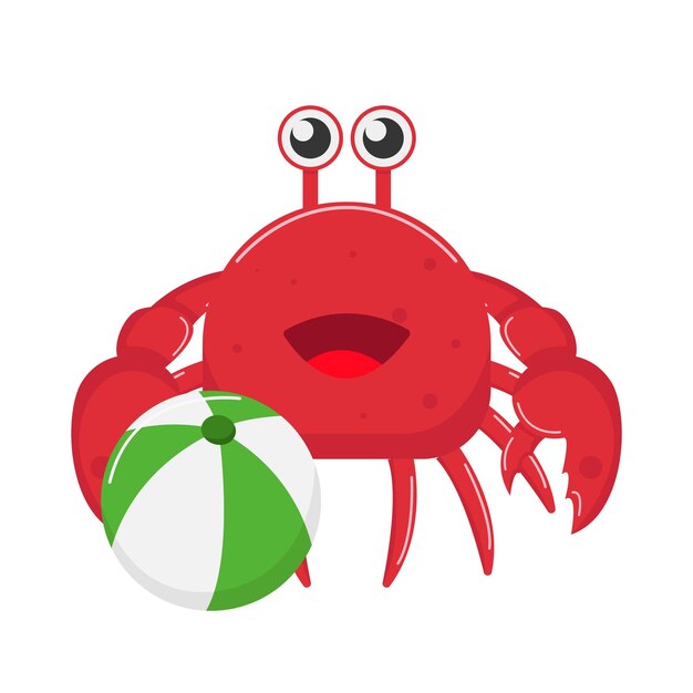 Vector illustration of crab