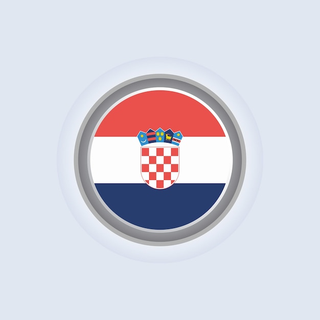크로아티아 국기 템플릿의 그림