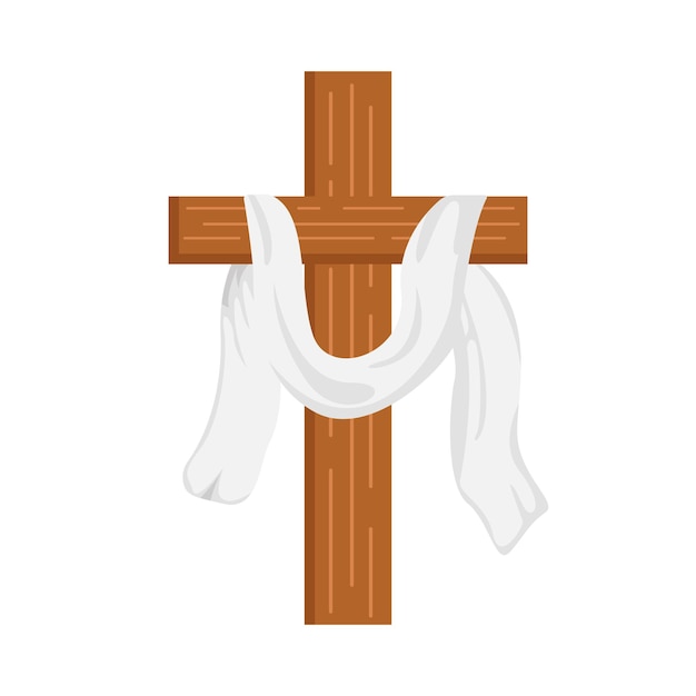 Vector illustration of cross