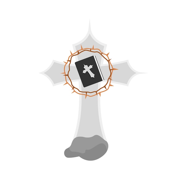 Vector illustration of cross