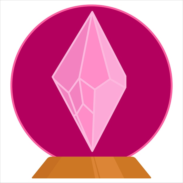 Vector illustration of crystal