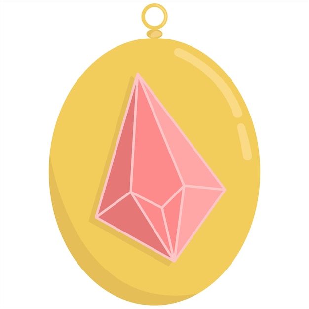 Vector illustration of crystal