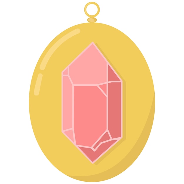 Vector illustration of crystal