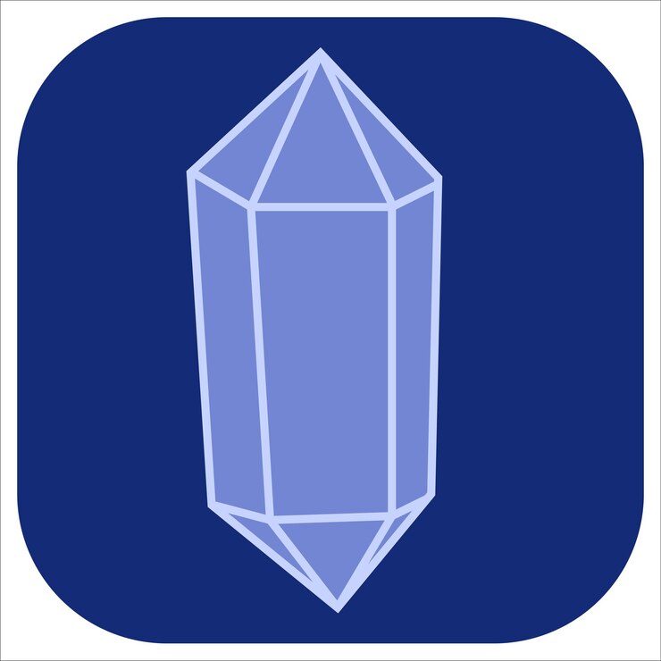 Vector illustration of crystal