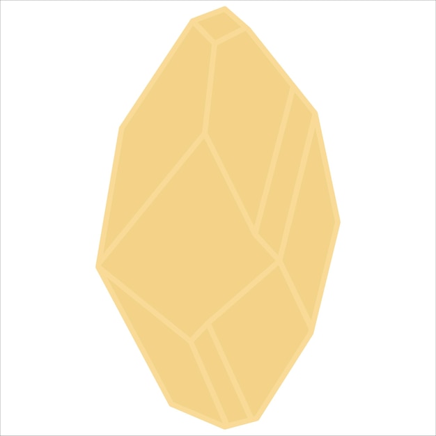 Vector illustration of crystal