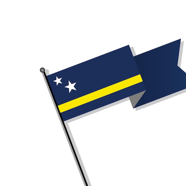 Illustration of Curacao flag Template