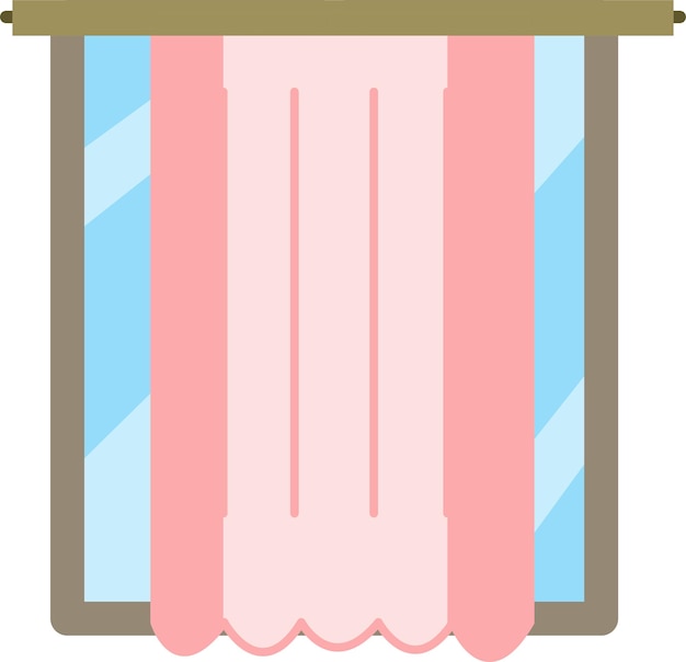 Vector illustration of curtain