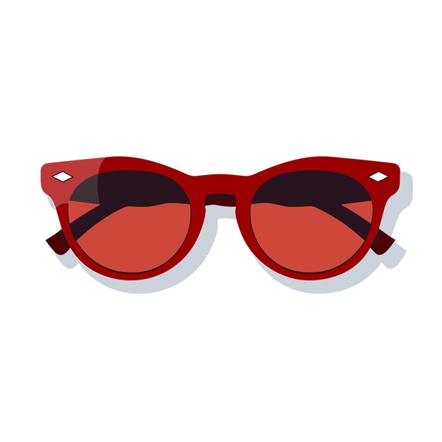 Vector illustration of cute cartoon glasses