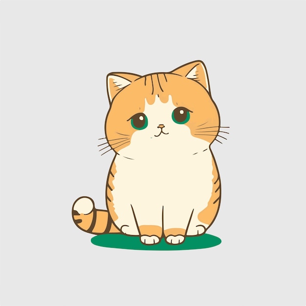 かわいい猫ベクトルのイラスト