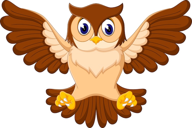 Illustration of cute owl cartoon