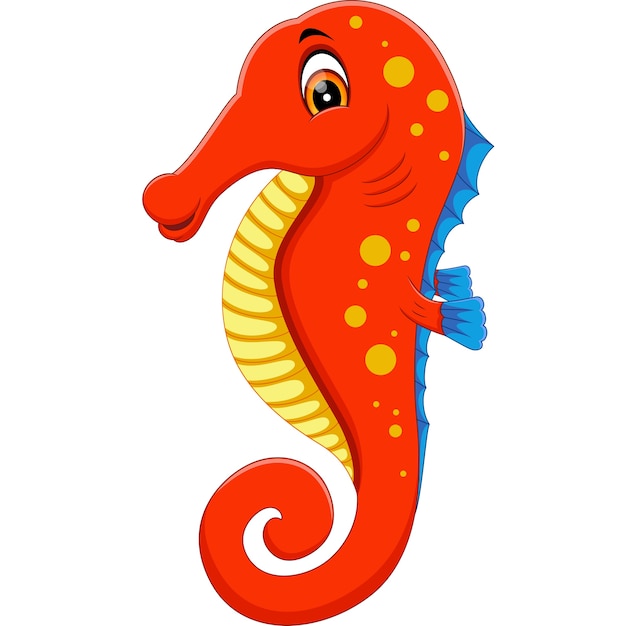 illustration of Cute seahorse cartoon