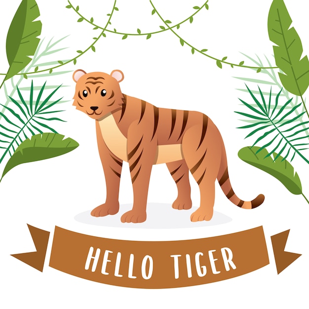 Illustrazione della tigre carino