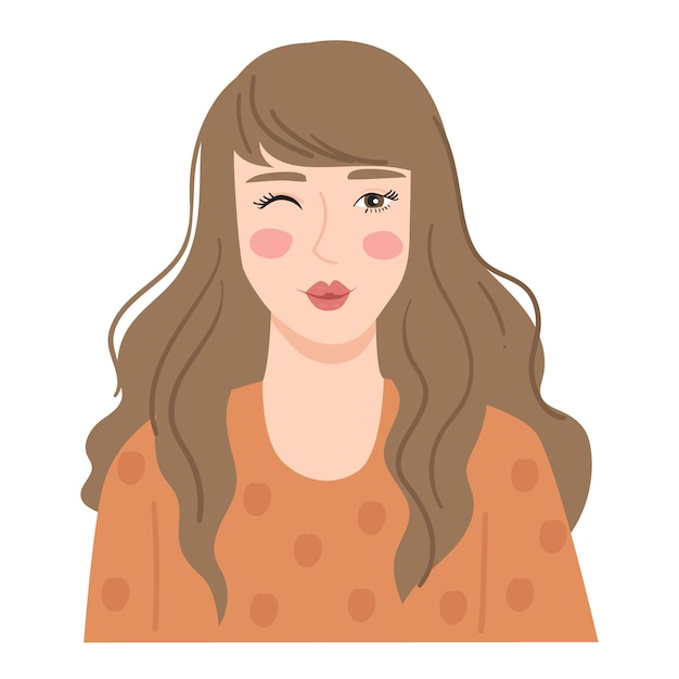 かわいい女性のイラスト