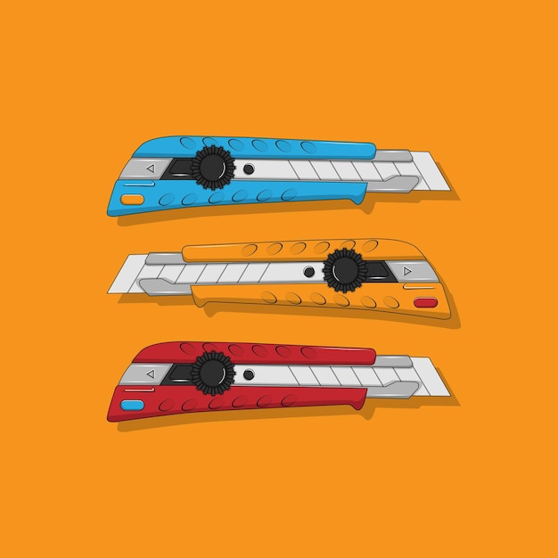 Vector illustration of cutter flat design