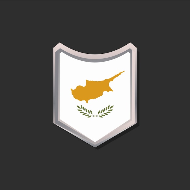 Illustration of Cyprus flag Template