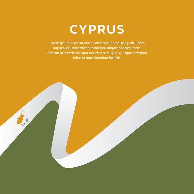 Illustration of cyprus flag template