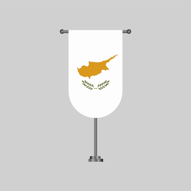 Illustration of Cyprus flag Template