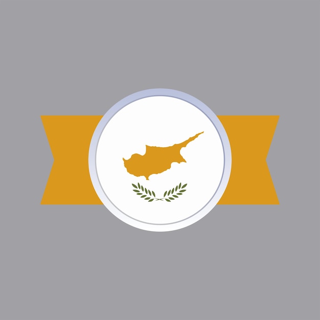 Illustration of Cyprus flag Template