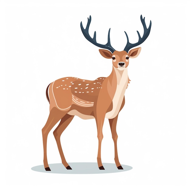 illustration deer animal wildlife nature wild background design mammal vector stag art i