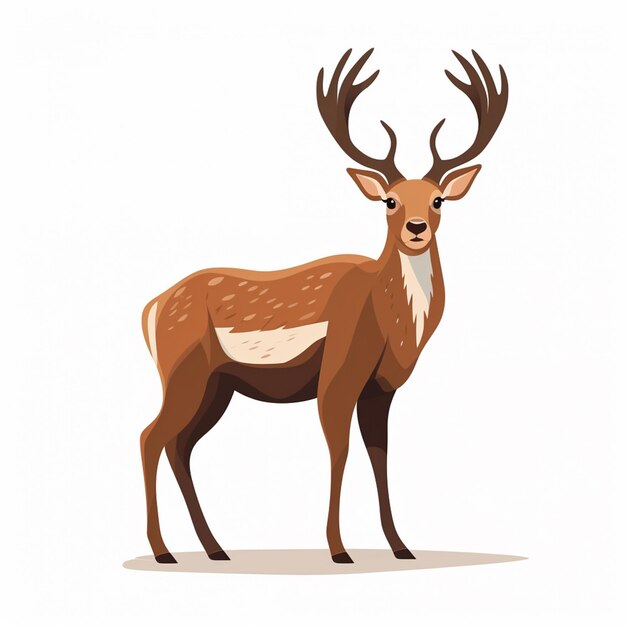 illustration deer animal wildlife nature wild background design mammal vector stag art i