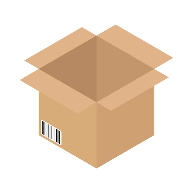 Vector illustration of delivery box