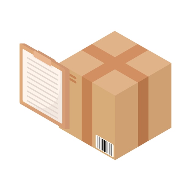 Vector illustration of delivery box