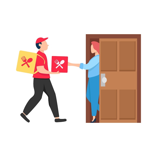 Vector illustration of delivery